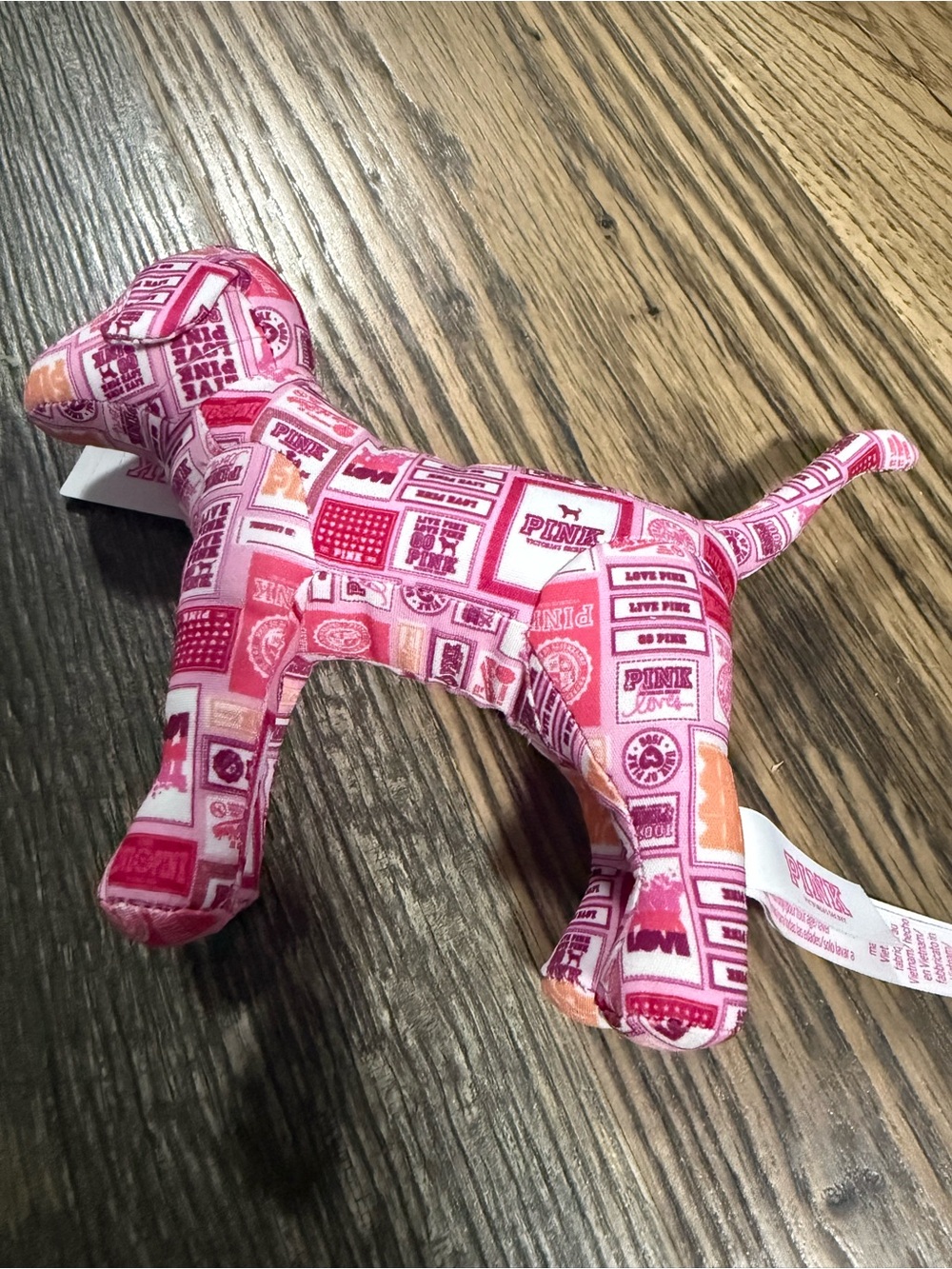 Plush Cherry Print Dachshund Accent Dog - Red & White